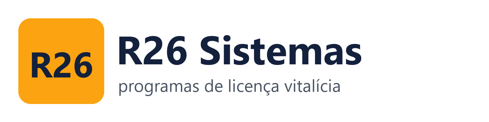 R26 Sistemas: programas de licença vitalícia